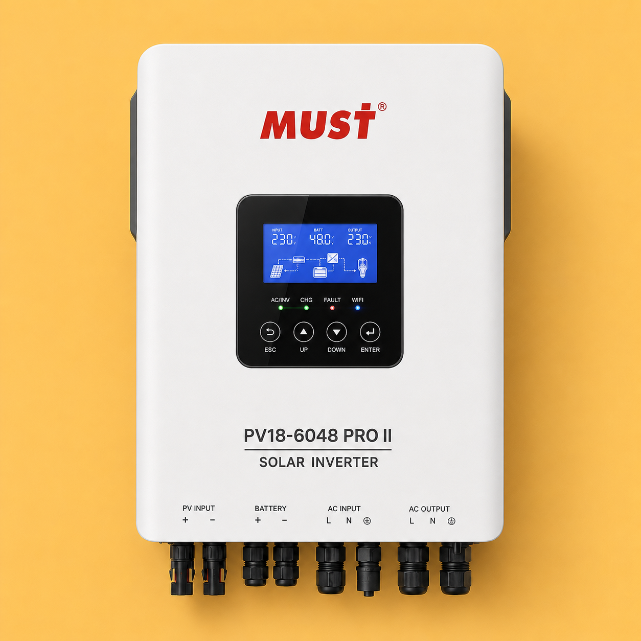 تصویر ۴ PV18-6048 PRO II MUST SOLAR INVERTER 6KW/48V