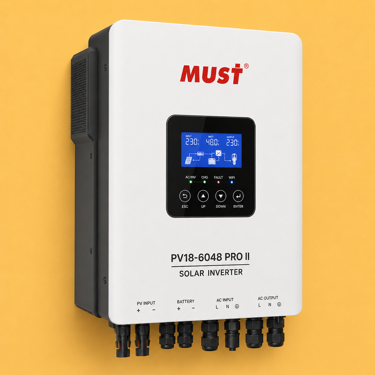 تصویر ۱ PV18-6048 PRO II MUST SOLAR INVERTER 6KW/48V