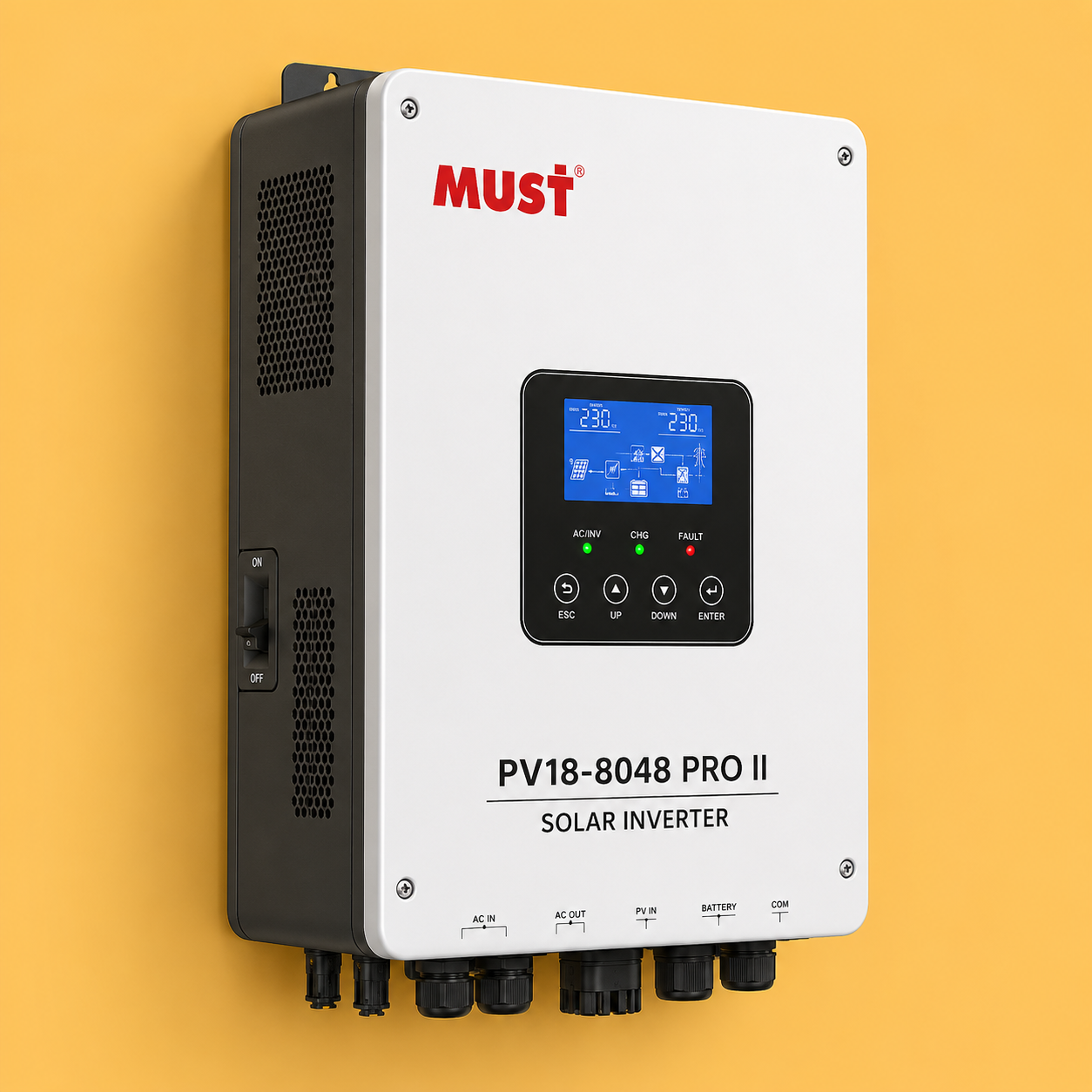 تصویر ۲ ›PV18-8048 PRO II MUST SOLAR INVERTER 8KW/48V
