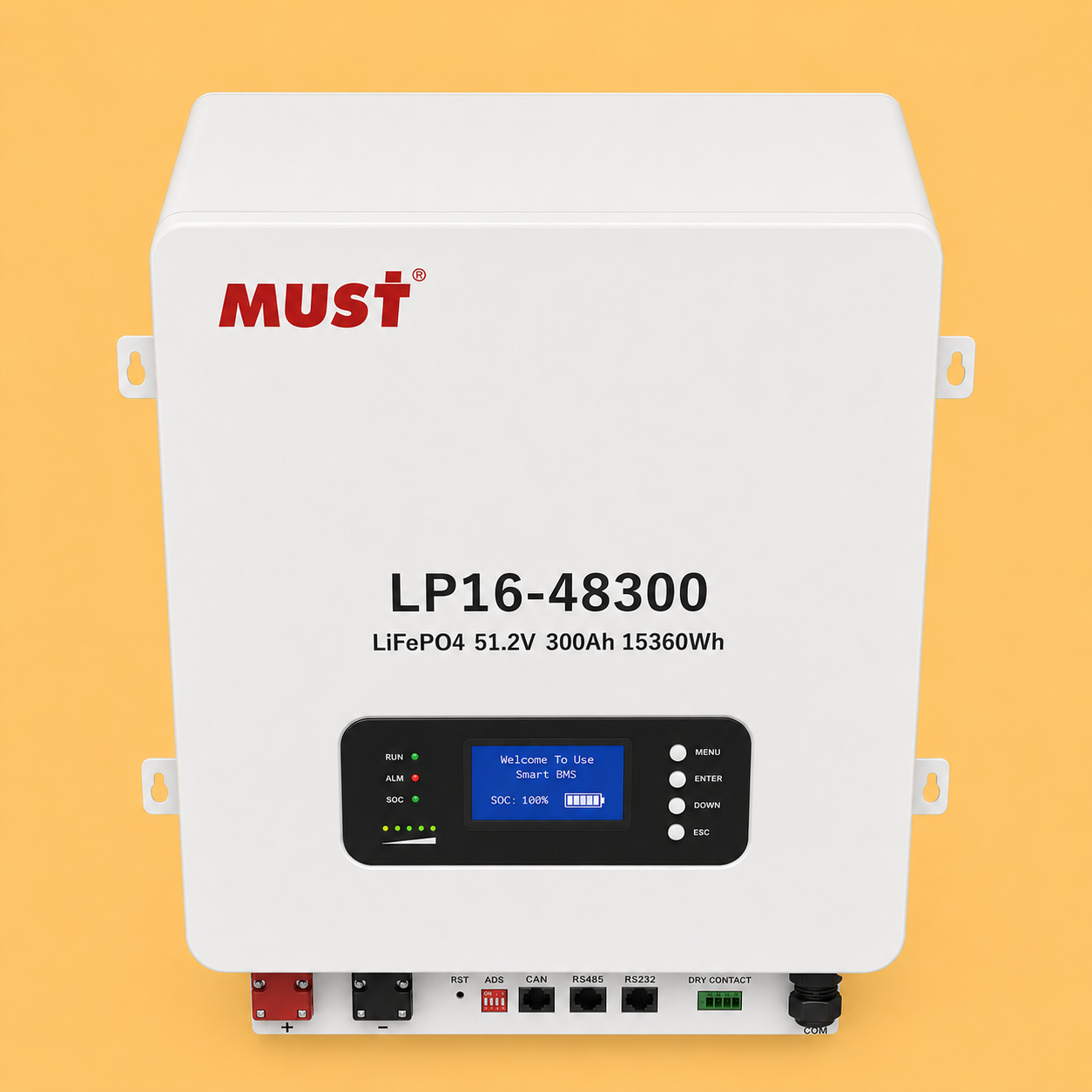 تصویر ۵ LP16-48300 LIFe PO4 Wall-mounted 51.2V 300Ah 15360wh