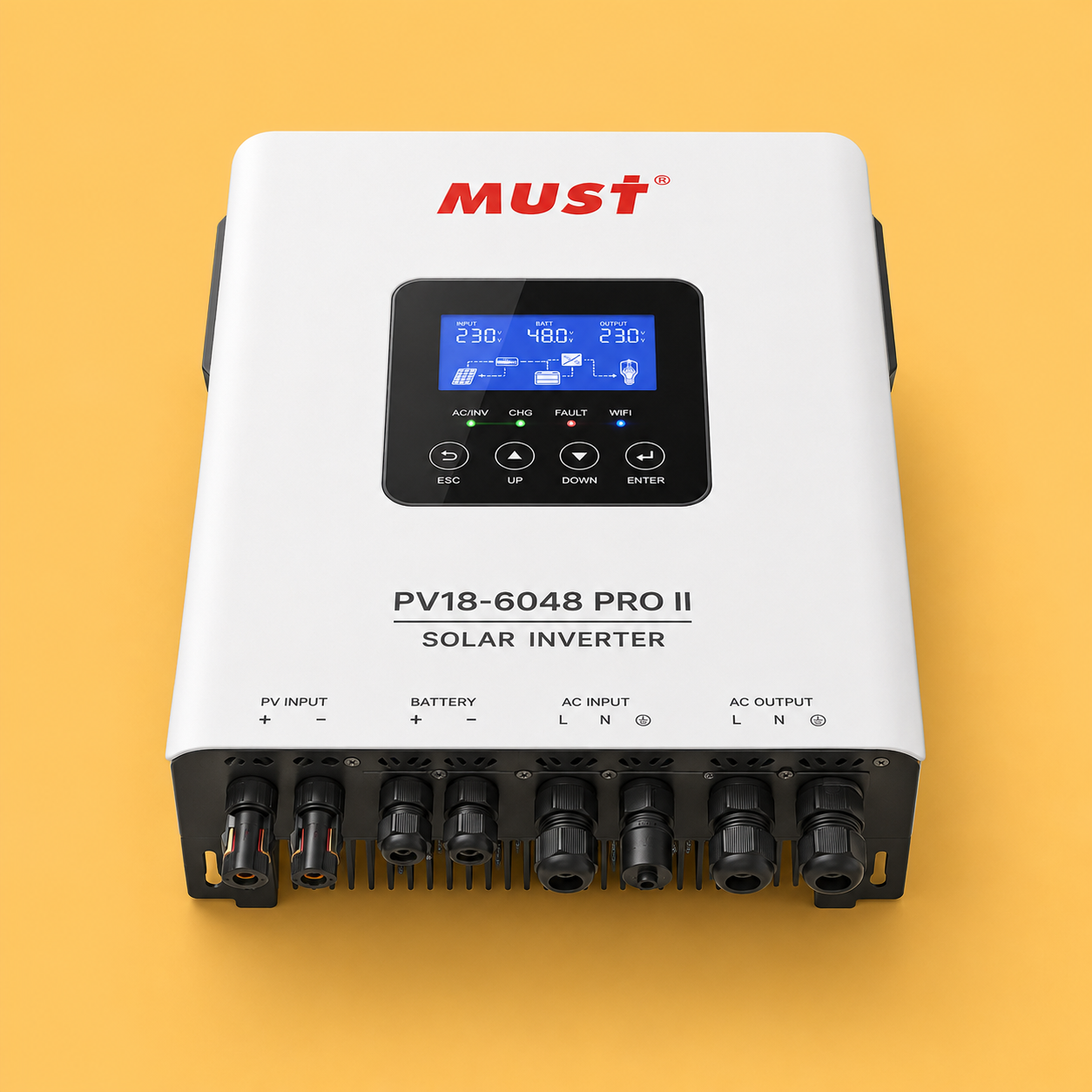 تصویر ۵ PV18-6048 PRO II MUST SOLAR INVERTER 6KW/48V