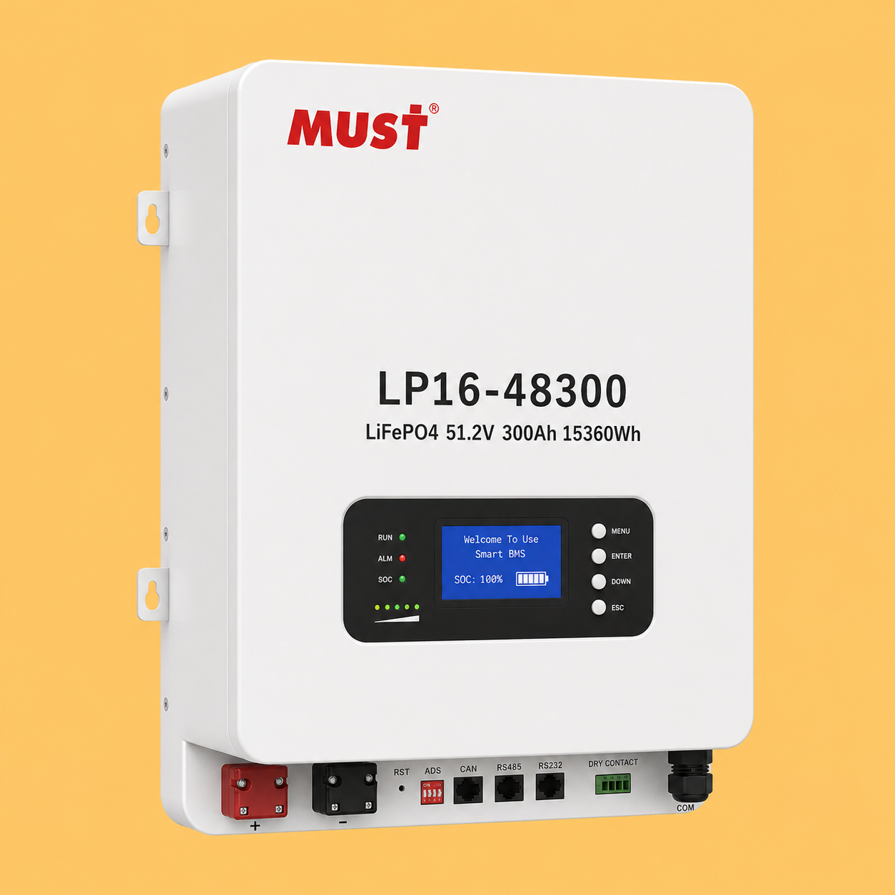 تصویر ۲ LP16-48300 LIFe PO4 Wall-mounted 51.2V 300Ah 15360wh